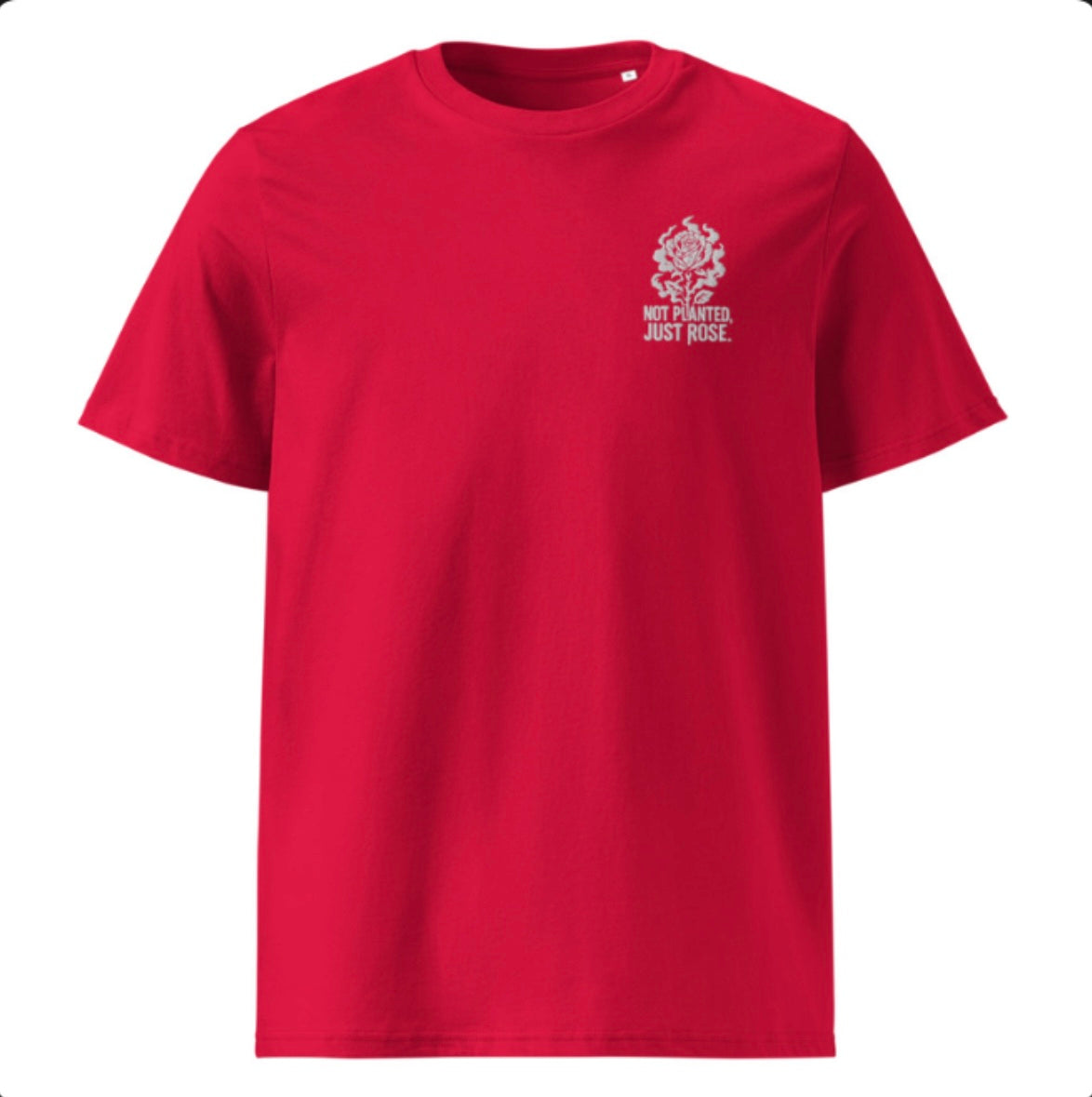 Konkrete Roses Embroidered Patchwork T-Shirt