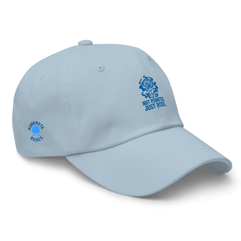 Konkrete Roses Embroidered Dad Hat (Unstructured)