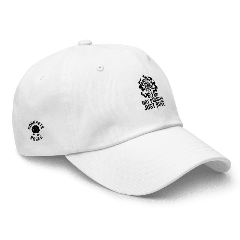 Konkrete Roses Embroidered Dad Hat (Unstructured)