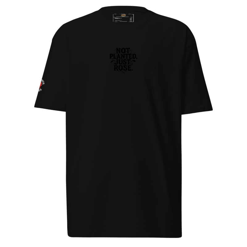 Konkrete Roses “Not Planted,Just Rose” Embroidered T-Shirt