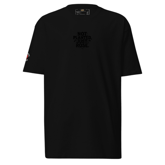 Konkrete Roses “Not Planted,Just Rose” Embroidered T-Shirt