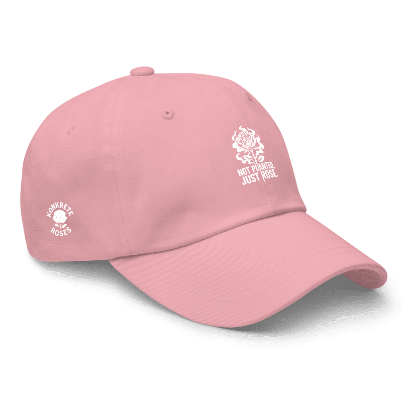 Konkrete Roses Embroidered Dad Hat (Unstructured)