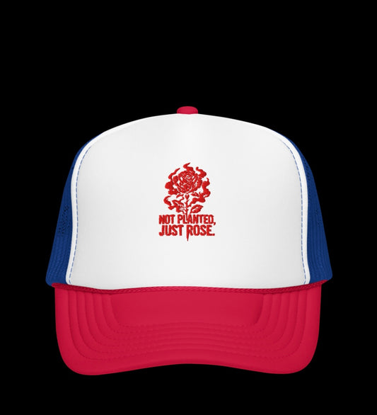 Konkrete Roses Embroidered Foam Trucker Hat