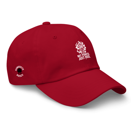 Konkrete Roses Embroidered Dad Hat (Unstructured)