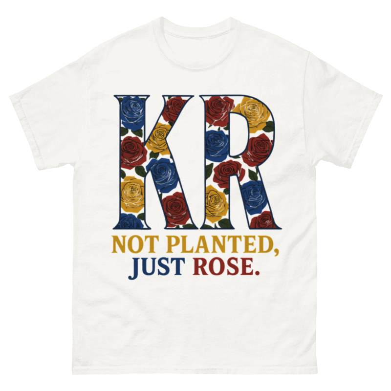 Konkrete Roses Multi Color Graphic T-Shirt