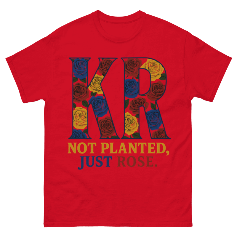 Konkrete Roses Multi Color Graphic T-Shirt