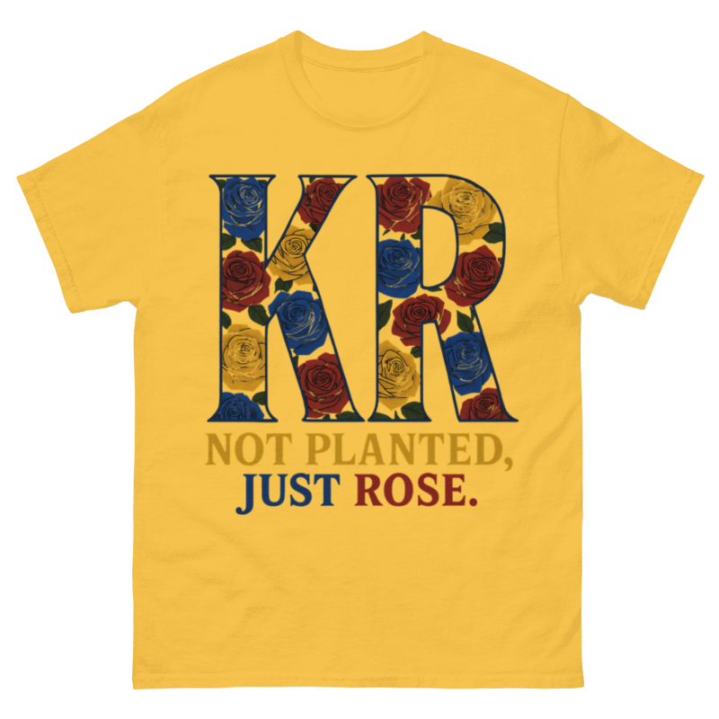 Konkrete Roses Multi Color Graphic T-Shirt